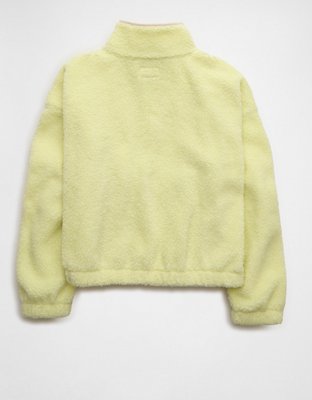 AE Relaxed Sherpa Fleece Henley Sweatshirt