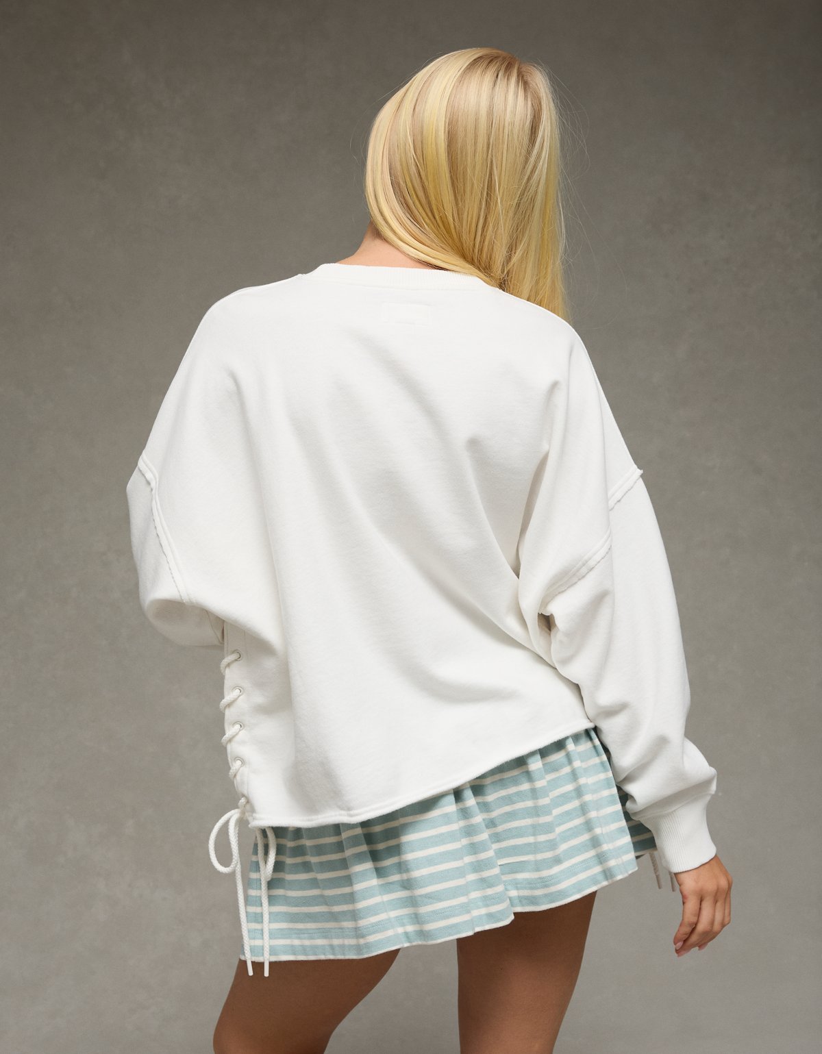 AE Side Lace-Up Sweatshirt - image 2