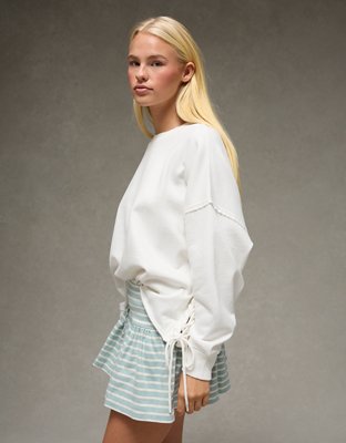 AE Side Lace-Up Sweatshirt