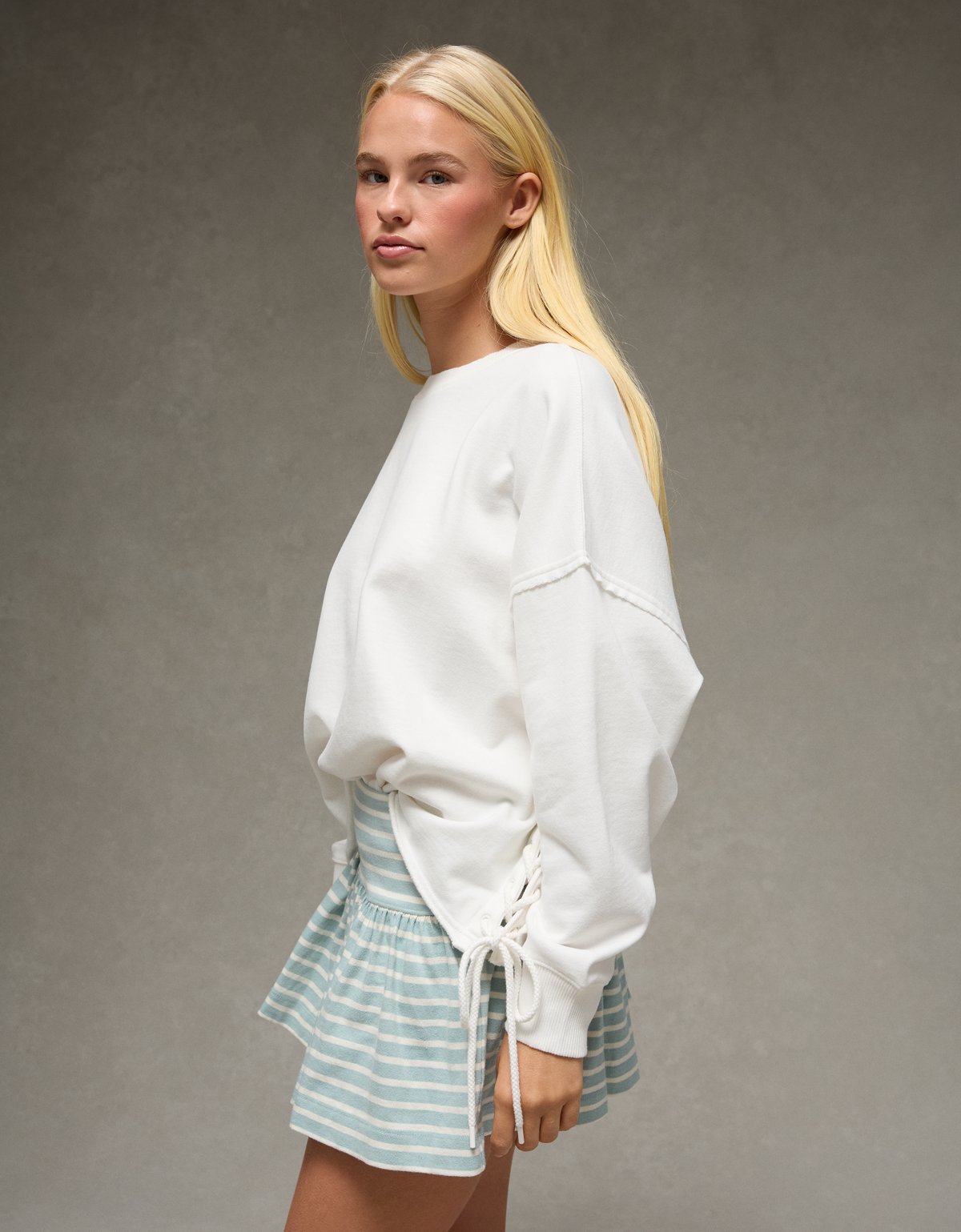 AE Side Lace-Up Sweatshirt - image 5