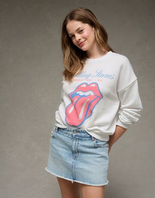 AE Velvet Graphic Crew Neck Sweatshirt