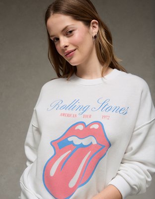 AE Velvet Graphic Crew Neck Sweatshirt