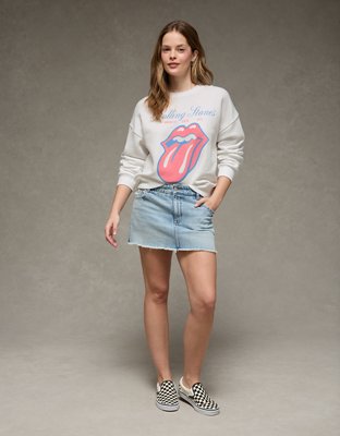 AE Velvet Graphic Crew Neck Sweatshirt