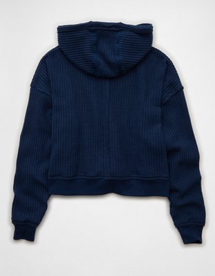 AE Waffle Fleece Hoodie | American Eagle