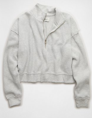 AE Half-Zip Waffle Fleece Sweatshirt