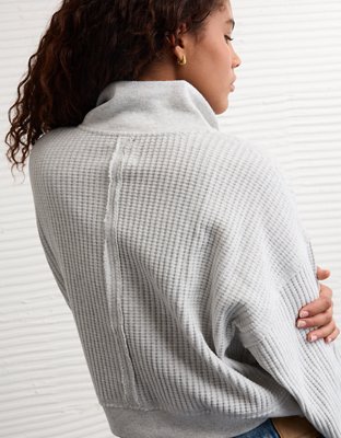 AE Half-Zip Waffle Fleece Sweatshirt