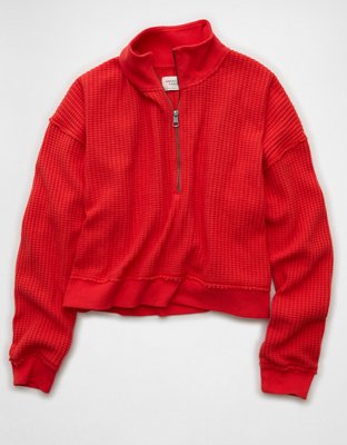 AE Half-Zip Waffle Fleece Sweatshirt - image 3
