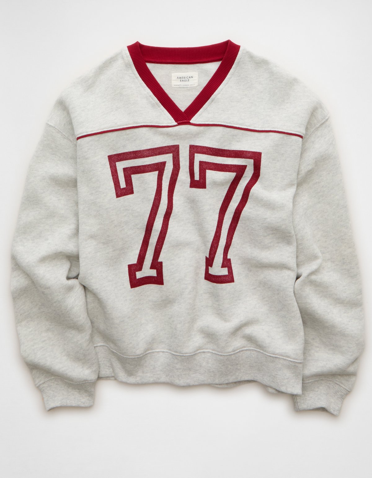 AE Varsity Graphic V-Neck Sweatshirt - image 3