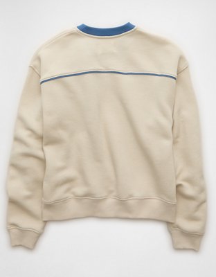 AE Varsity Graphic V-Neck Sweatshirt | American Eagle