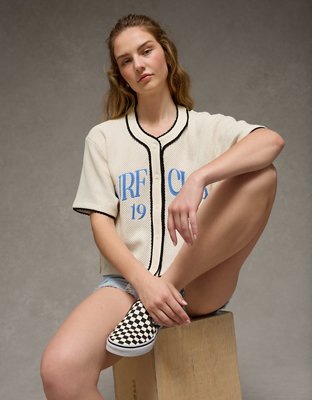 AE Button-Up Jersey | American Eagle
