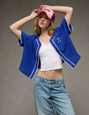 AE Button-Up Jersey from American Eagle - $58.45