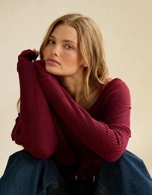 AE Big Hug Waffle Sweatshirt