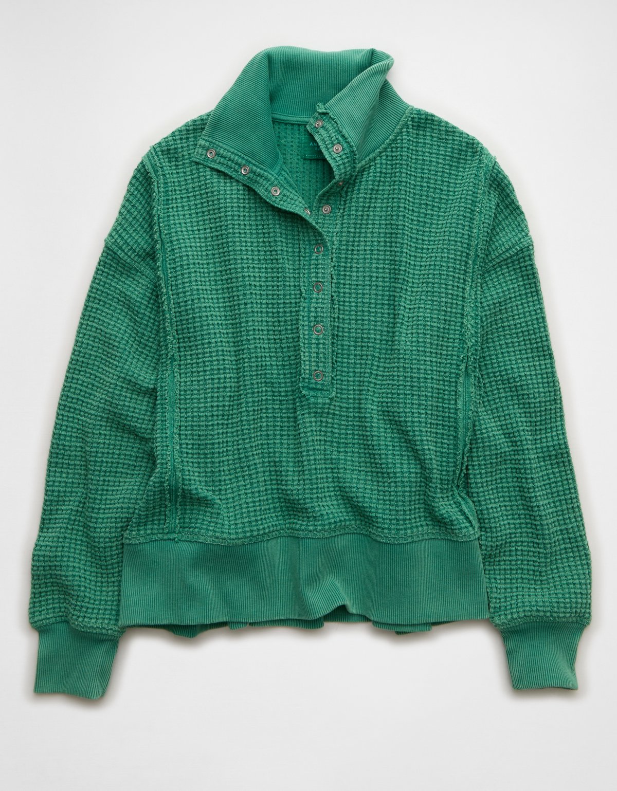 AE Big Hug Waffle Henley Sweatshirt - image 3