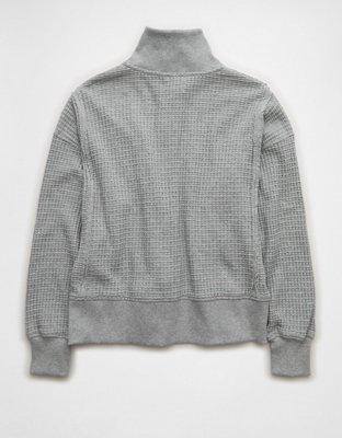 AE Big Hug Waffle Henley Sweatshirt