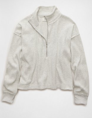 AE Big Hug Quarter-Zip Sweatshirt | American Eagle