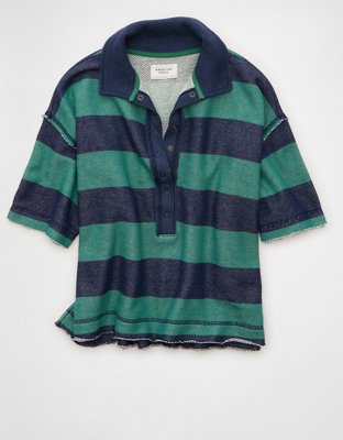 AE Campus Short-Sleeve Rugby Sweatshirt