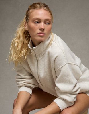 AE Everyday Luxe Off-the-Shoulder Sweatshirt | American Eagle