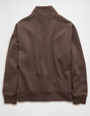 AE Everyday Luxe Sweatshirt con Cierre de un Cuarto