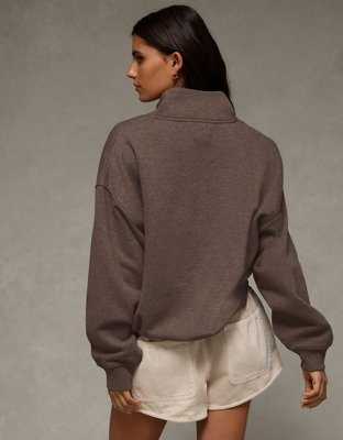 AE Everyday Luxe Quarter Zip Sweatshirt | American Eagle
