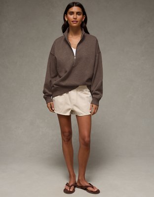 AE Everyday Luxe Quarter Zip Sweatshirt