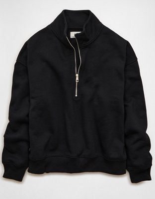 AE Everyday Luxe Sweatshirt con Cierre de un Cuarto