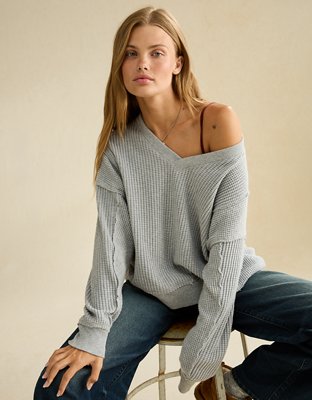 AE Big Hug Waffle Sweatshirt