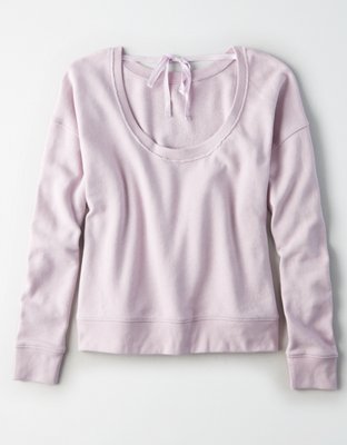 Женские худи American Eagle AE OPEN TIE BACK SWEATSHIRT — фото 4