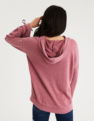 Женские худи American Eagle AE AEO LACE UP COLUMN SLEEVE — фото 2