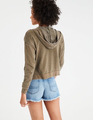 Женские худи American Eagle AE Boxy Full Zip — фото 2