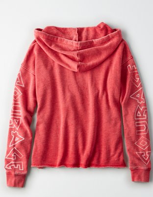 Женские худи American Eagle AE Graphic-Sleeve — фото 4