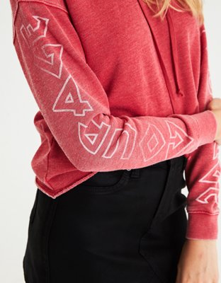 Женские худи American Eagle AE Graphic-Sleeve — фото 5
