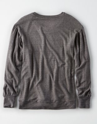 Женские худи American Eagle AE SOFT & SEXY PLUSH BALLOON SLEEVE SWEATSHIRT — фото 4