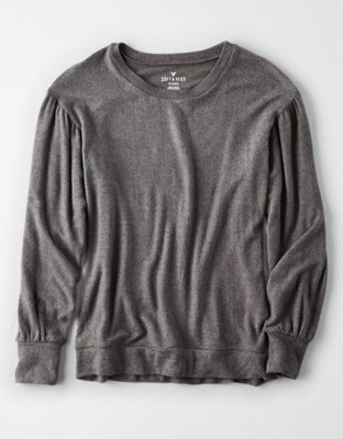 Женские худи American Eagle AE SOFT & SEXY PLUSH BALLOON SLEEVE SWEATSHIRT — фото 3