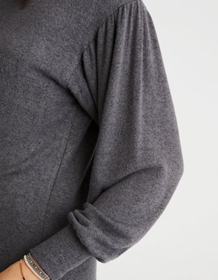 Женские худи American Eagle AE SOFT & SEXY PLUSH BALLOON SLEEVE SWEATSHIRT — фото 5