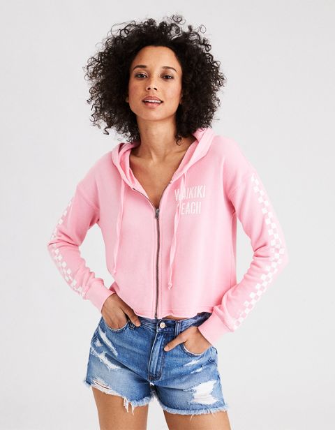 Женские худи American Eagle AE Graphic Zipper