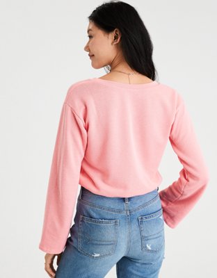 Женские худи American Eagle AE Notch Neck Pullover Sweatshirt — фото 2