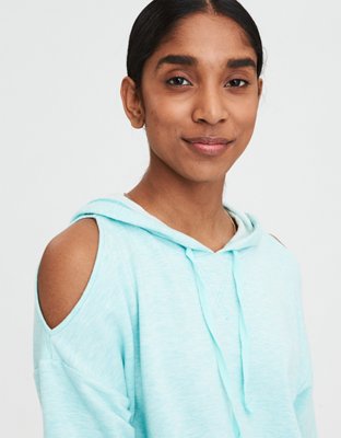 Женские худи American Eagle AE Short Sleeve Cold Shoulder — фото 5