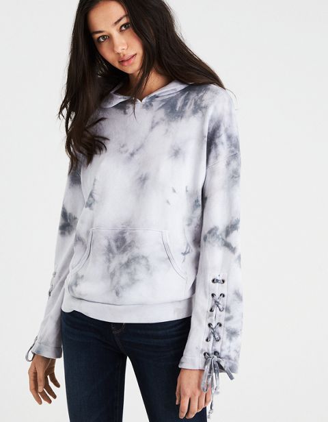 Женские худи American Eagle AE LACE UP SLEEVE