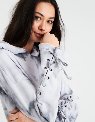 Женские худи American Eagle AE LACE UP SLEEVE — фото 5
