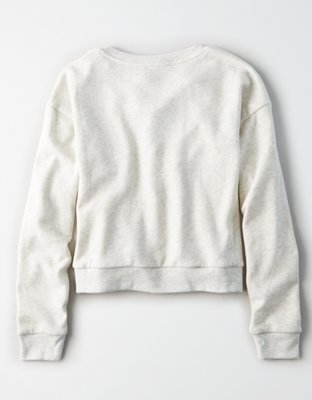 Женские худи American Eagle AE Lace Up Front Crewneck Sweatshirt — фото 4