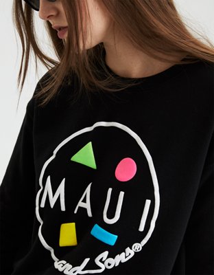 Женские худи American Eagle AE X Maui and Sons Graphic Crew Neck Sweatshirt — фото 5