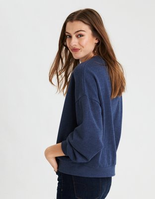 Женские худи American Eagle AE Oversized Drop Armhole Crew Neck Sweatshirt — фото 2