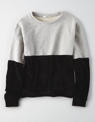Женские худи American Eagle AE Color Block Crew Neck Sweatshirt — фото 3