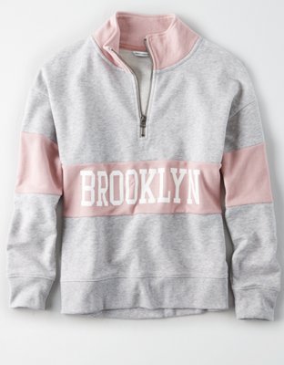 Женские худи American Eagle AE Half Zip Color Block Sweatshirt — фото 3