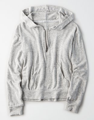 Женские худи American Eagle AE Soft & Sexy Plush Quarter Zip — фото 3