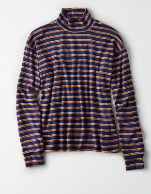 Женские мягкие игрушки American Eagle AE Plush Striped Mock Neck Top — фото 3