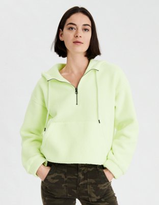 AE Polar Fleece Cropped Quarter Zip Hoodie