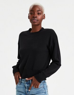 AE Fleece Cropped Crew Neck Sweatshirt