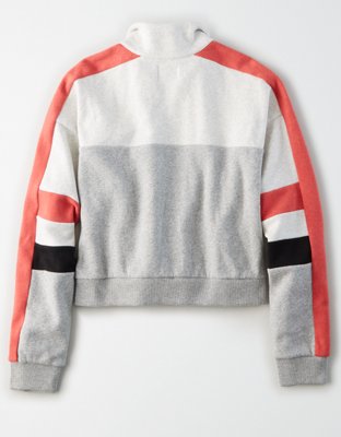 Женские худи American Eagle AE Fleece Color Block Zip Up Sweatshirt — фото 4
