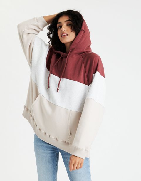 Женские худи American Eagle AE Fleece Color Block